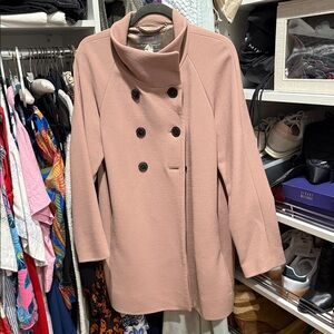 J. Crew Mauve Double Cloth Coat